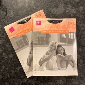 NEW 2 Pr Capezio Hold Stretch Stirrup Black Large